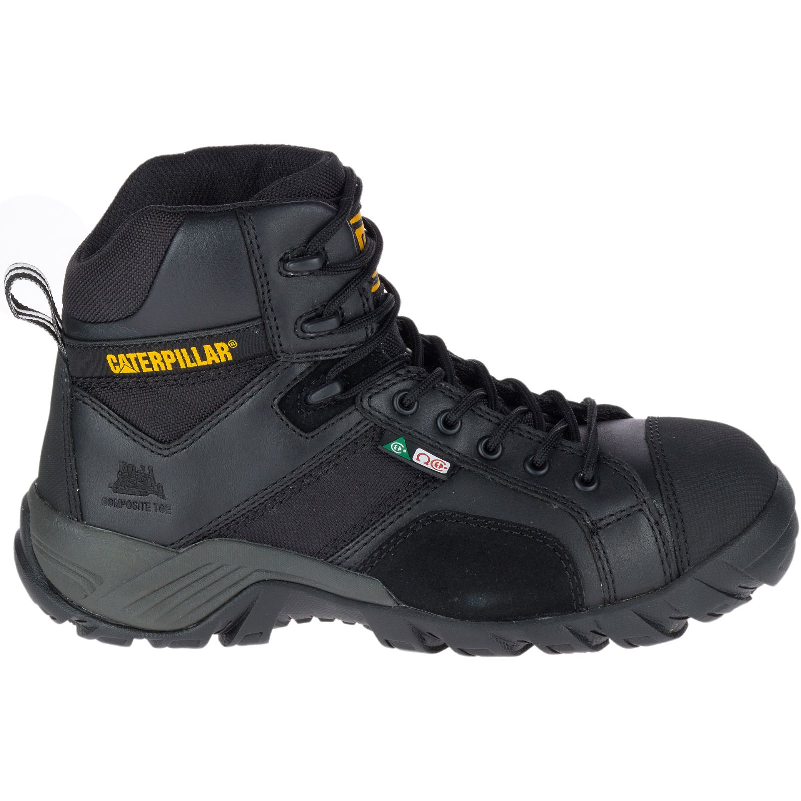 Caterpillar Argon Hi Composite Toe Csa Philippines - Womens Work Boots - Black 83572STDV